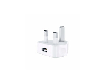 3 Pin Single USB Plug Charger