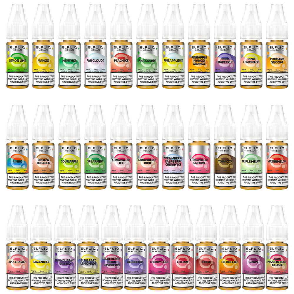 ELFLIQ Nicotine Salt E-liquid - Box of 10
