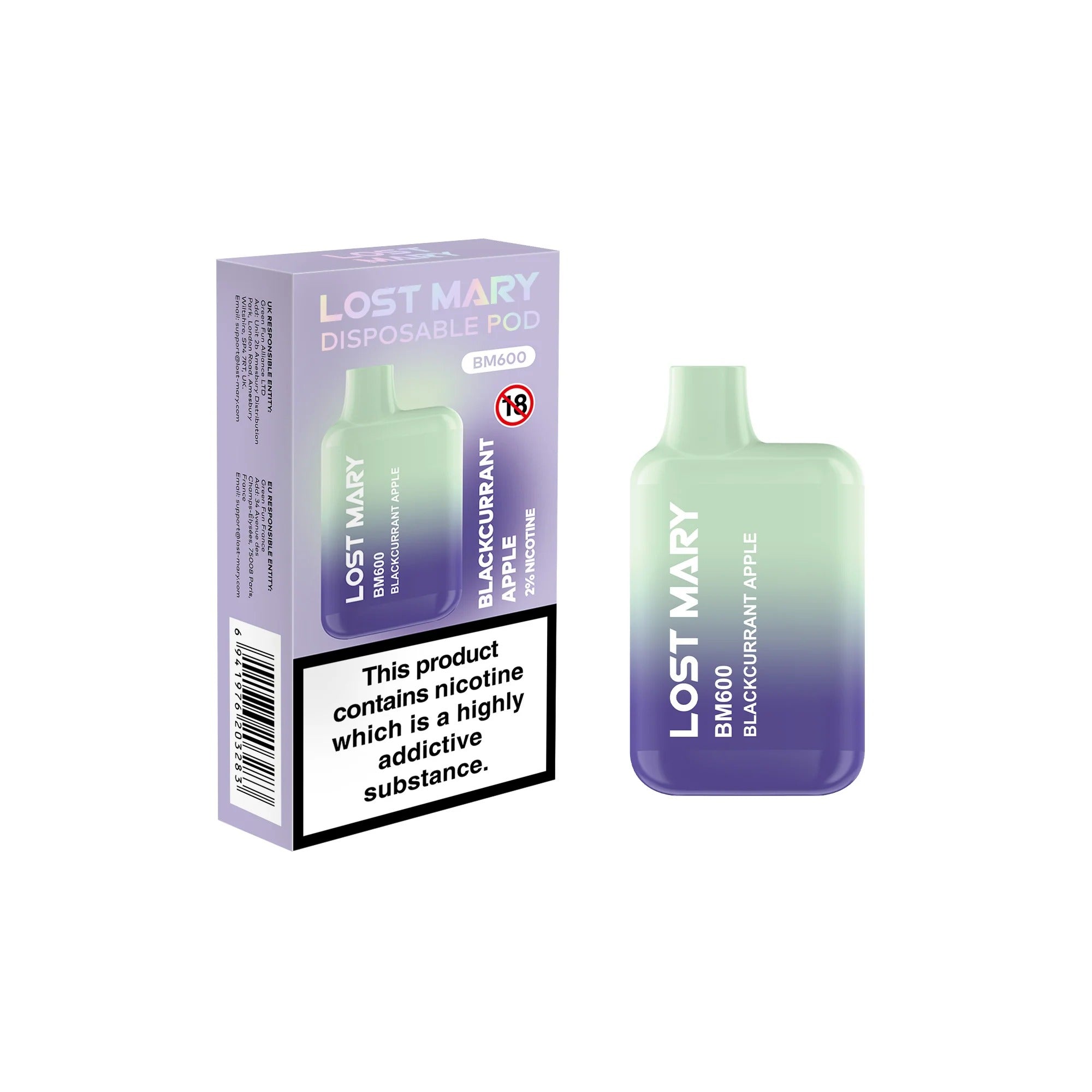 Lost Mary BM600 – Blackcurrant Apple
