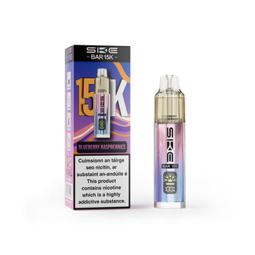 SKE BAR 15K Refillable & Replaceable Vape Kit - Blueberry Raspberry