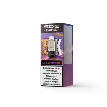 SKE BAR 15K Refillable & Replaceable Vape Pod - Blueberry Raspberry