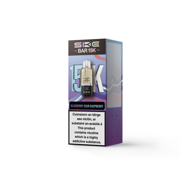 SKE BAR 15K Refillable & Replaceable Vape Pod - Blueberry Sour Raspberry