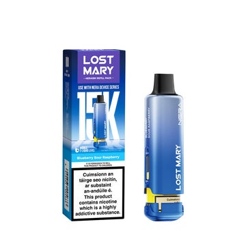 Lost Mary Nera 15K Refillable & Replaceable Vape Pod - Blueberry Sour Raspberry