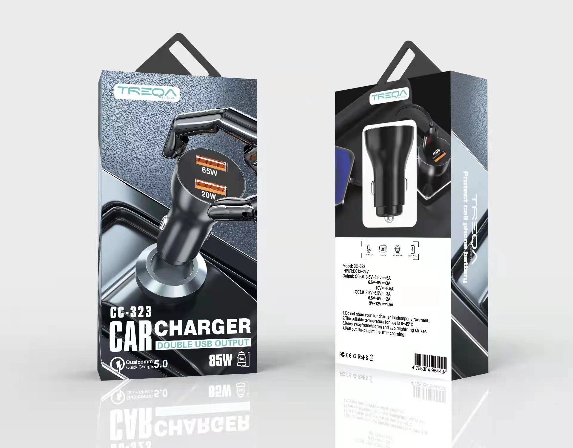 Super Fast Charger Dual USB Port QC3.0 Car Charger