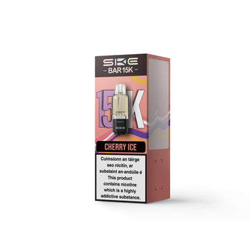 SKE BAR 15K Refillable & Replaceable Vape Pod - Cherry Ice