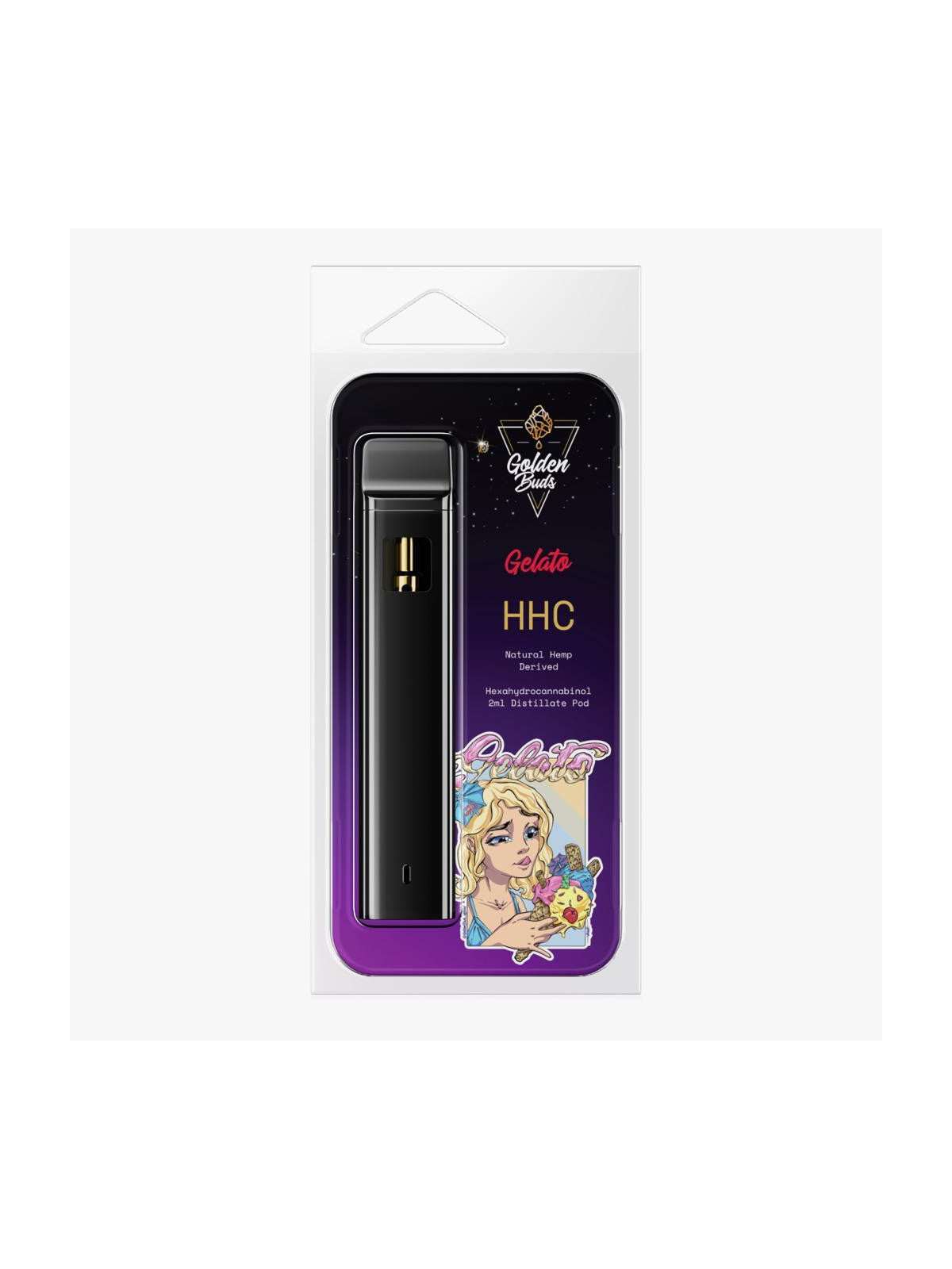 Golden Buds 2ml HHC Disposable Vape - Gelato