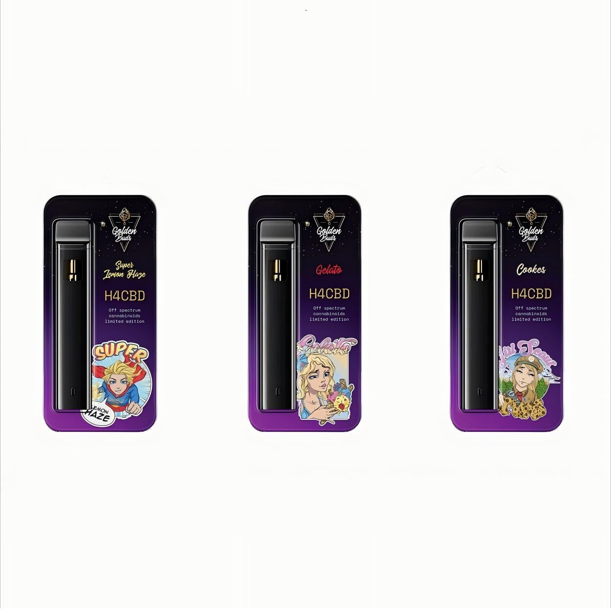 HHC Golden Buds Disposable Vape - Box of 10