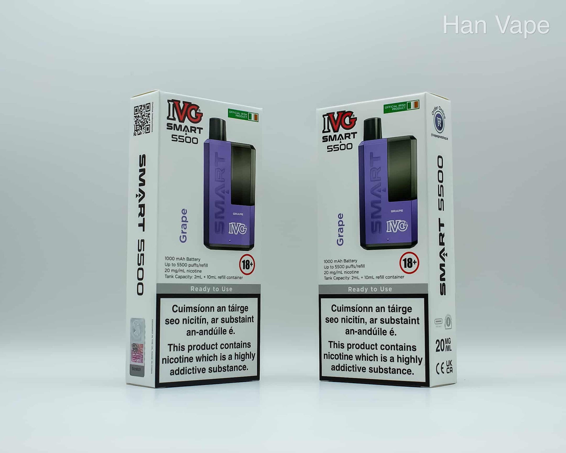 IVG5500 Disposable Vape Kit-Grape