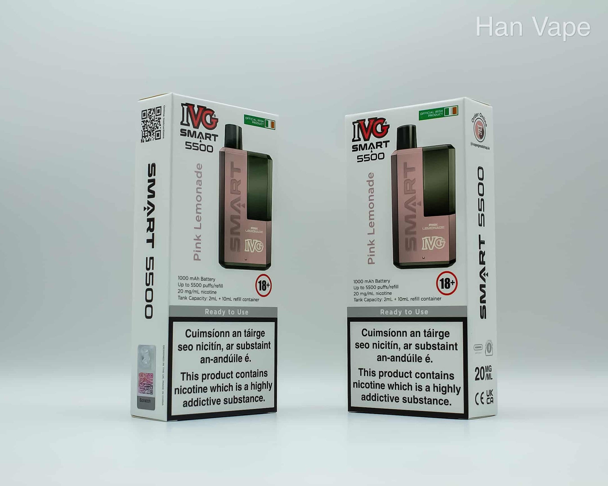 IVG5500 disposable vape kit-pink lemonade