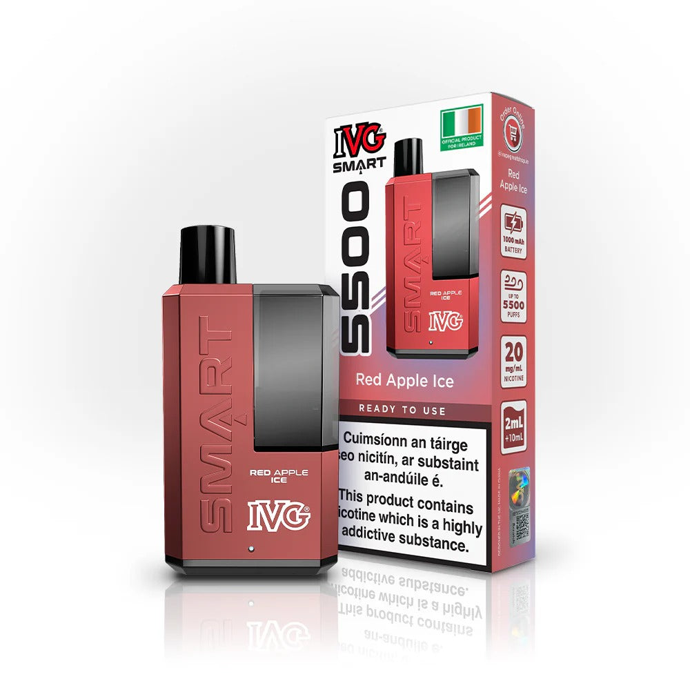 IVG5500 Disposable Vape-Red Apple Ice