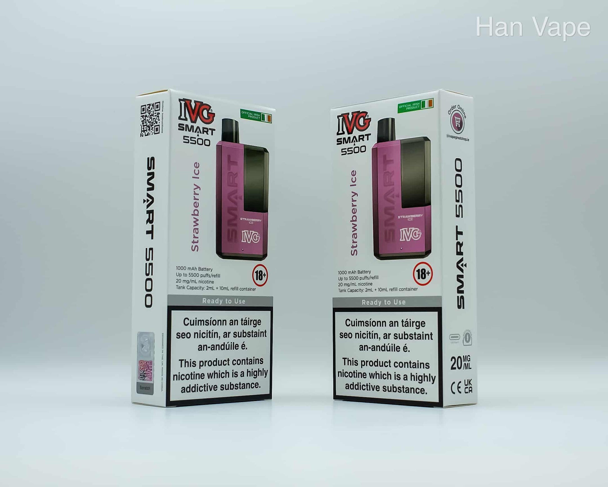 IVG5500 Disposable Vape kit-Strawberry Ice