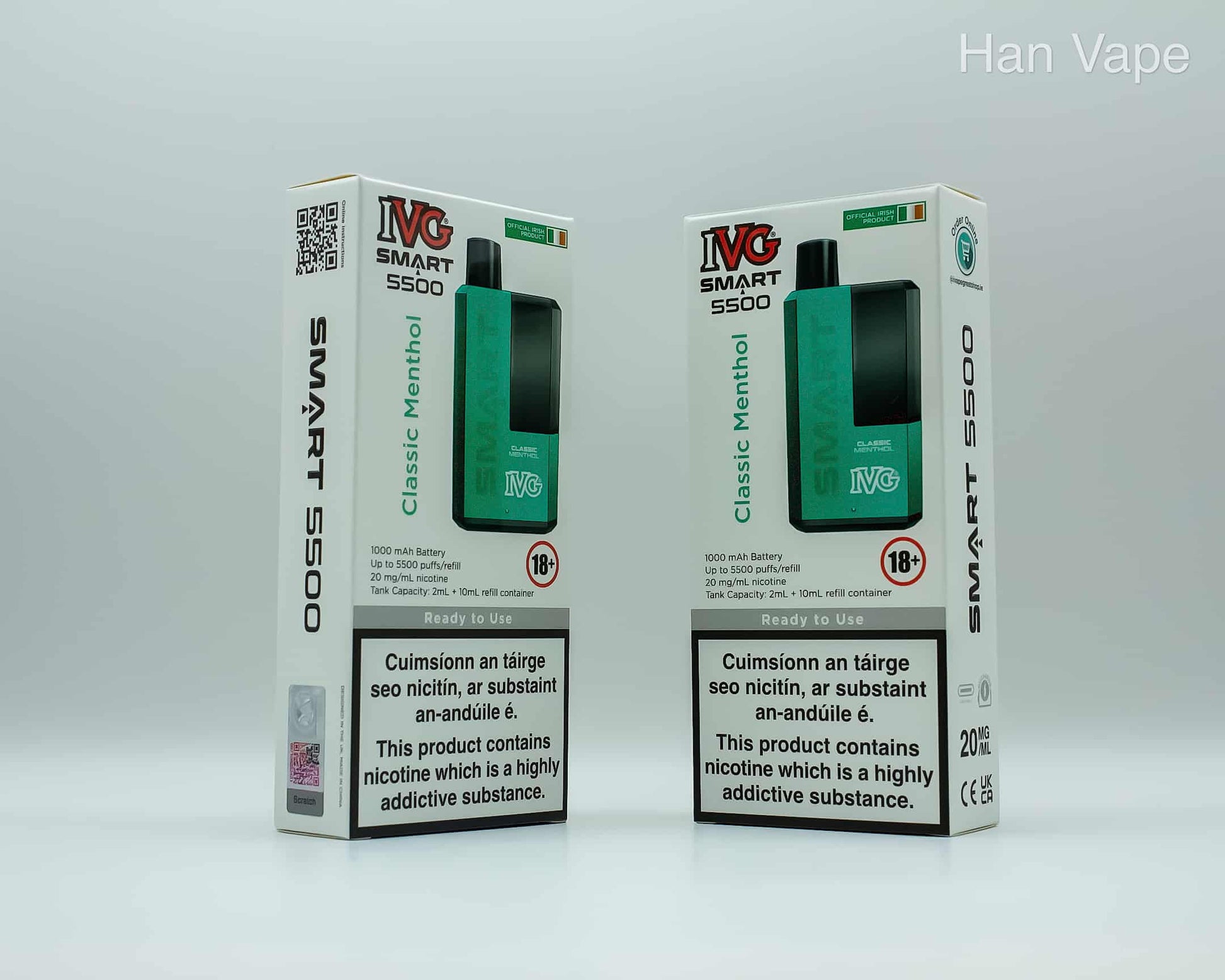IVG5500 Disposable Vape Kit-Classic Menthol