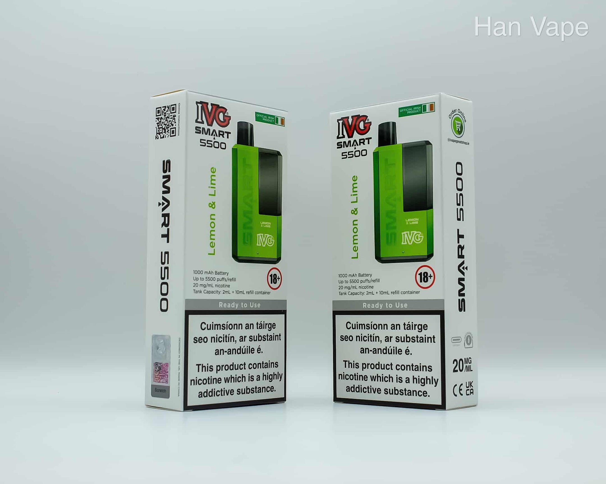 IVG5500 Disposable Vape Kit-Lemon Lime