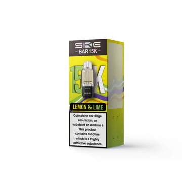 SKE BAR 15K Refillable & Replaceable Vape Pod - Lemon Lime