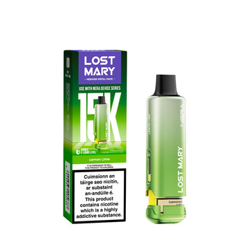 Lost Mary Nera 15K Refillable & Replaceable Vape Pod - Lemon Lime