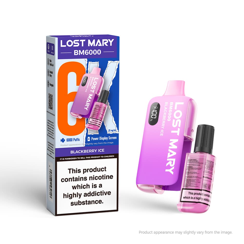 Lost Mary BM6000 disposable vape kit-Blackberry Ice