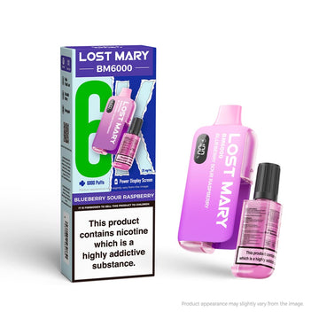 Lost Mary BM6000 disposable vape kit-Blueberry Sour Raspberry