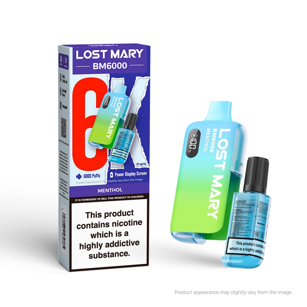 Lost Mary BM6000 disposable vape-Menthol