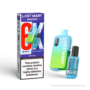 Lost Mary BM6000 disposable vape-Menthol