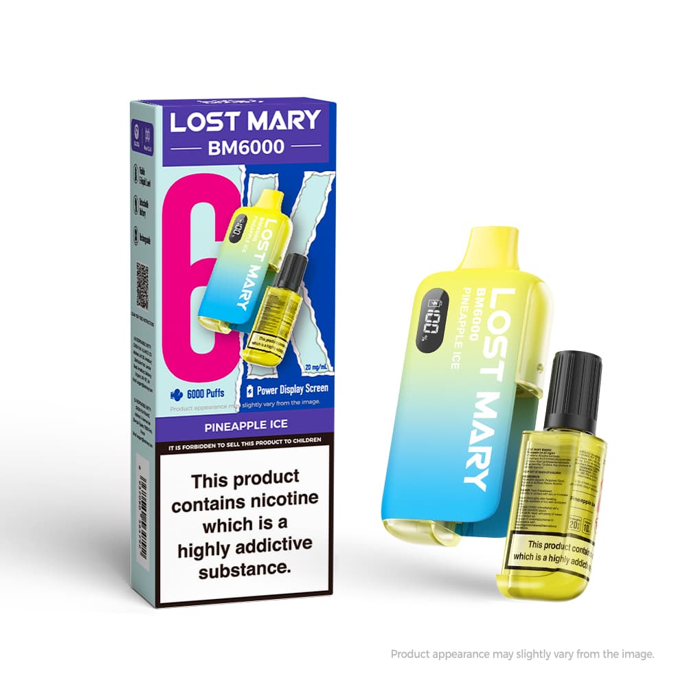 Lost Mary BM6000 disposable vape-Pineapple Ice