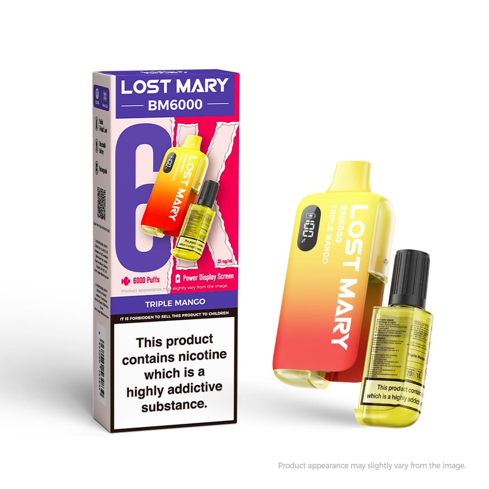 Lost Mary BM6000 disposable vape-Triple Mango