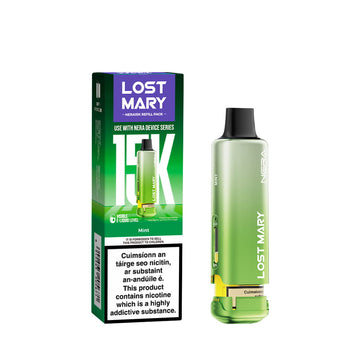 Lost Mary Nera 15K Refillable & Replaceable Vape Pod - Mint