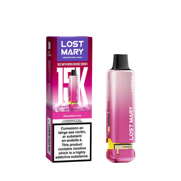 Lost Mary Nera 15K Refillable & Replaceable Vape Pod - Strawberry Ice