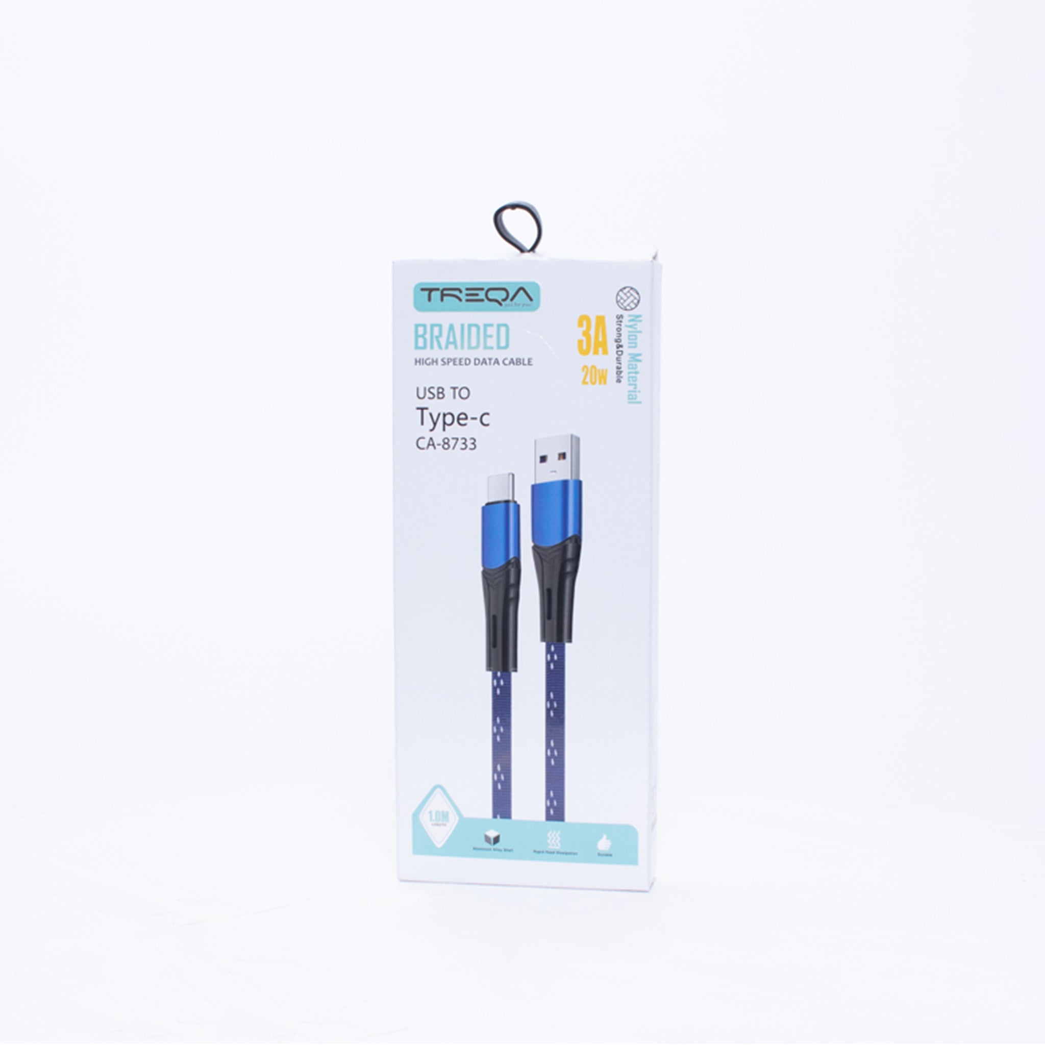 Durable Woven Braid Fast Type C Charging Cable 1M/2M