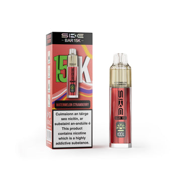 SKE BAR 15K Refillable & Replaceable Vape Kit - Watermelon Strawberry