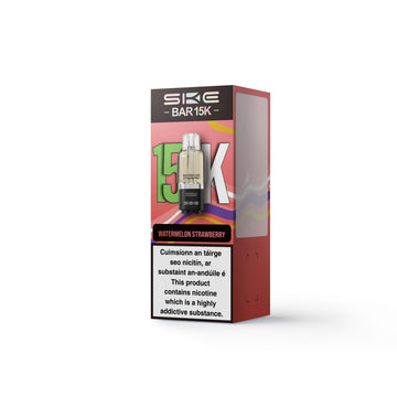 SKE BAR 15K Refillable & Replaceable Vape Pod - Watermelon Strawberry