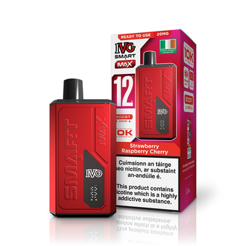 IVG SMART MAX Refillable & Replaceable Vape Kit - Strawberry Raspberry Cherry